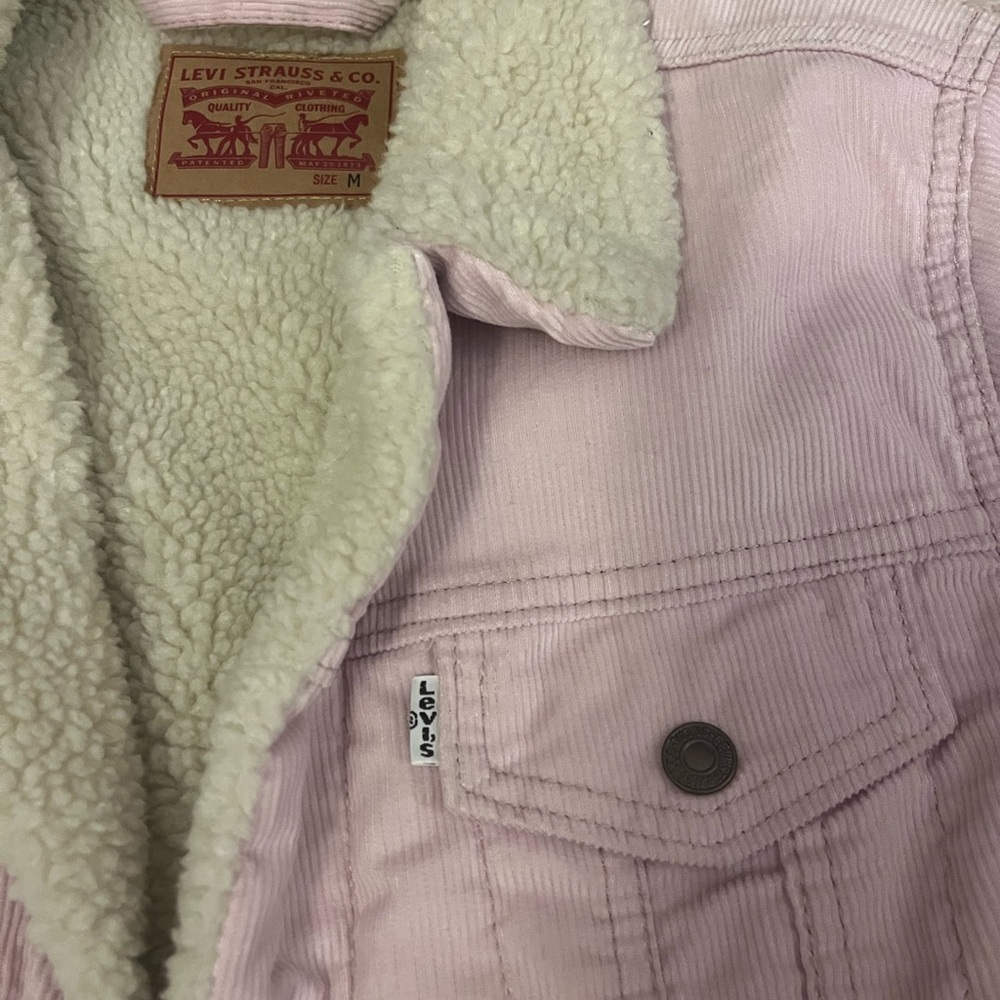 Levi's Light Pink Sherpa Jacket